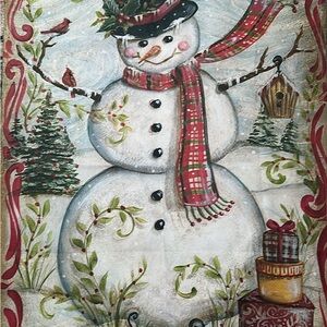 Charming Snowman Holiday Wall Decor